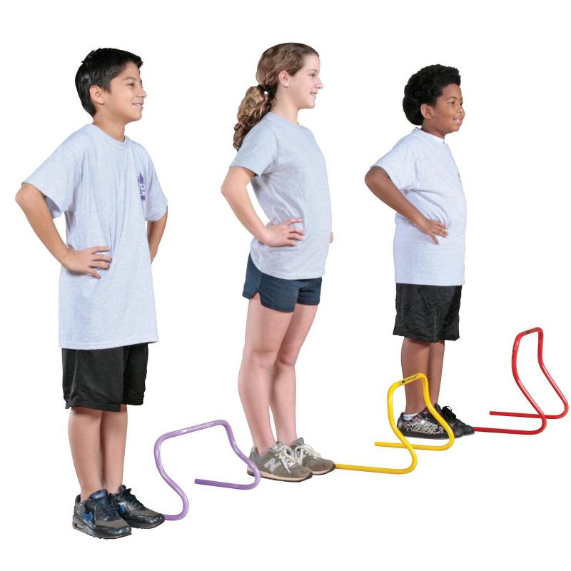 Sportime Comeback Hurdles, 16 Inches, Assorted Colors, set of 6