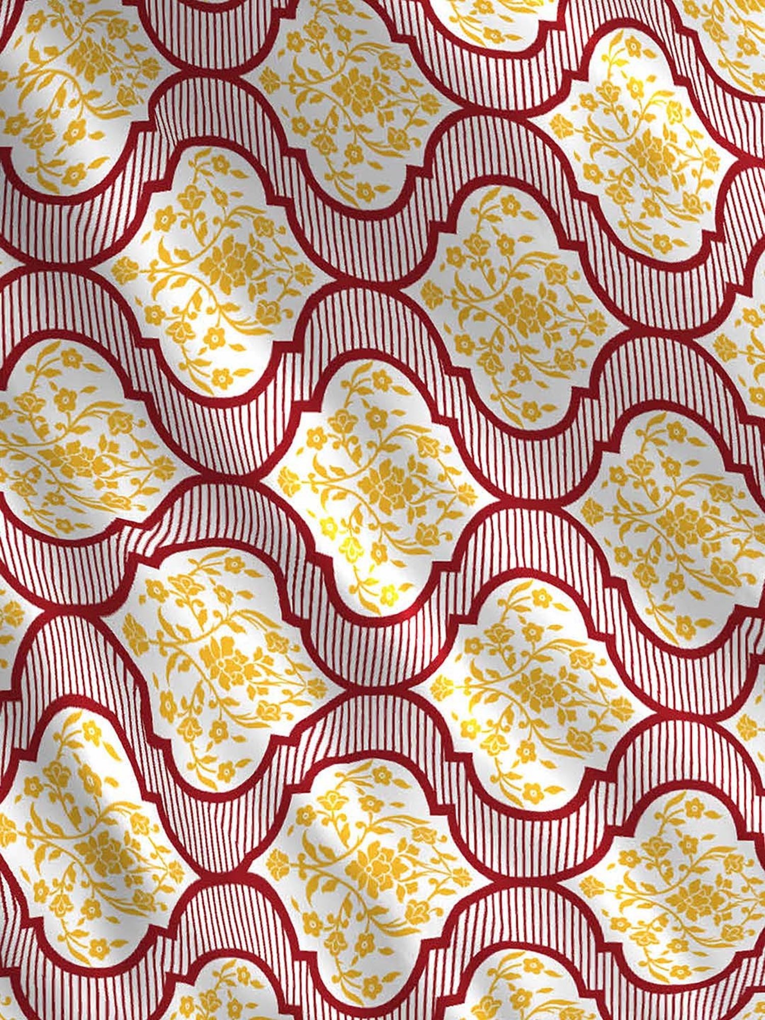 Layers Tuscany Red Cotton 104 TC Single Flat Bed Sheet With 1 Pillow Cover