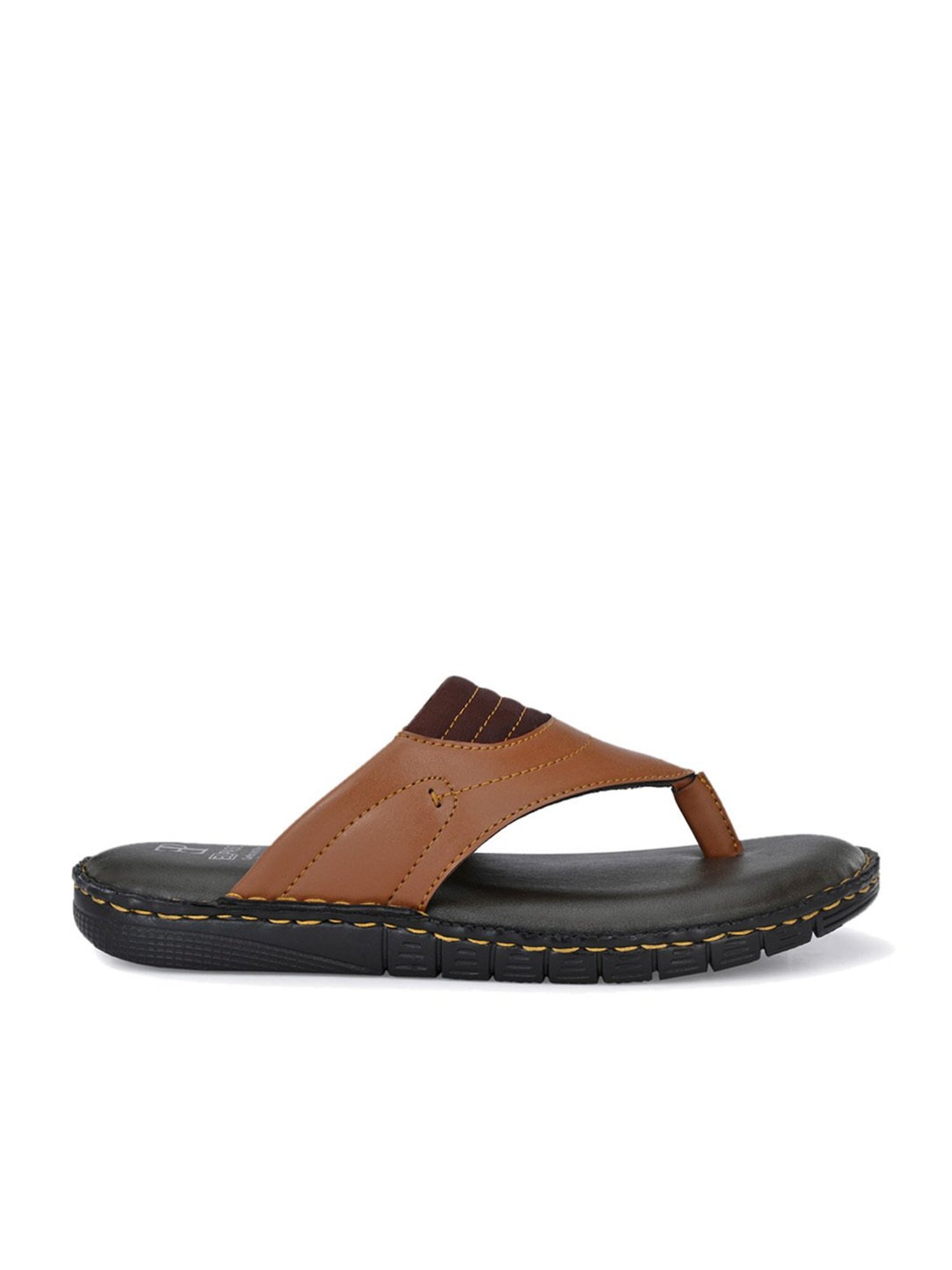 El Paso Men's Tan Thong Sandals