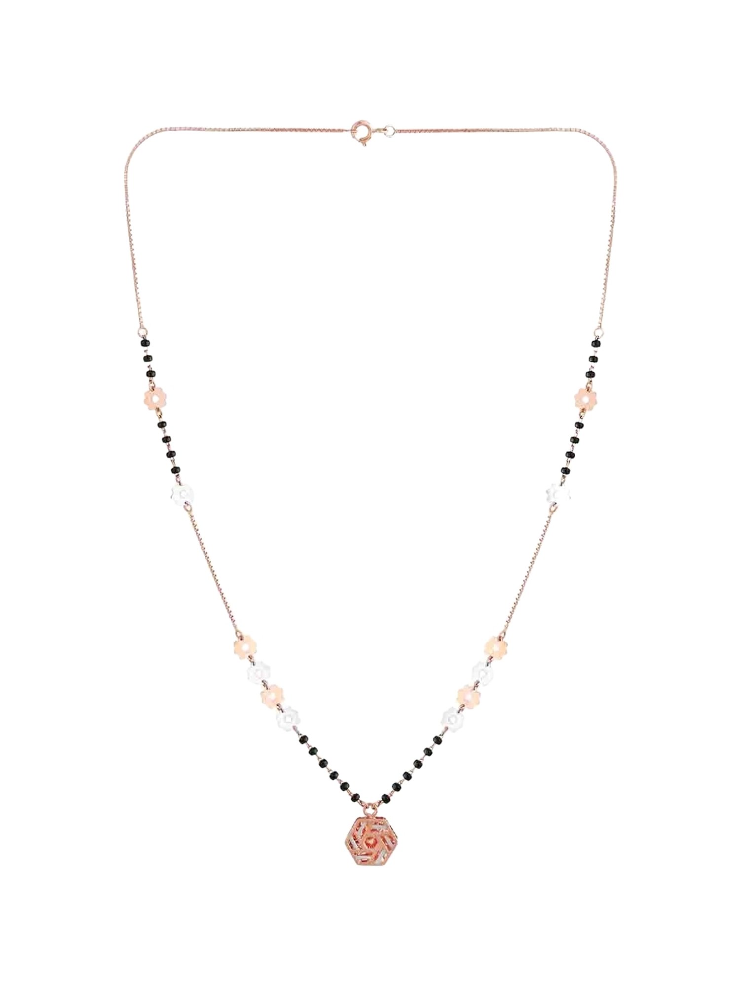 Malabar Gold and Diamonds 18k (750) BIS Hallmark Two Tone Gold Mangalsutra For Women