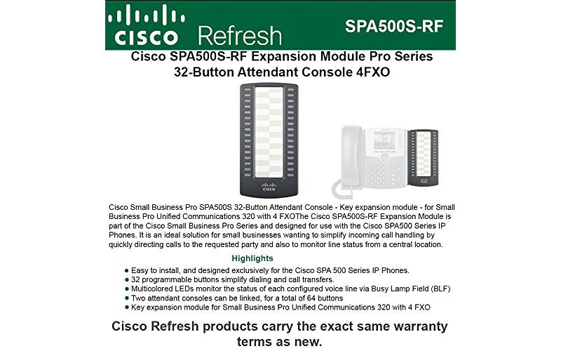 32ButtonAttendantConsole forSPA500FamilyPhone REMANUFACTURED