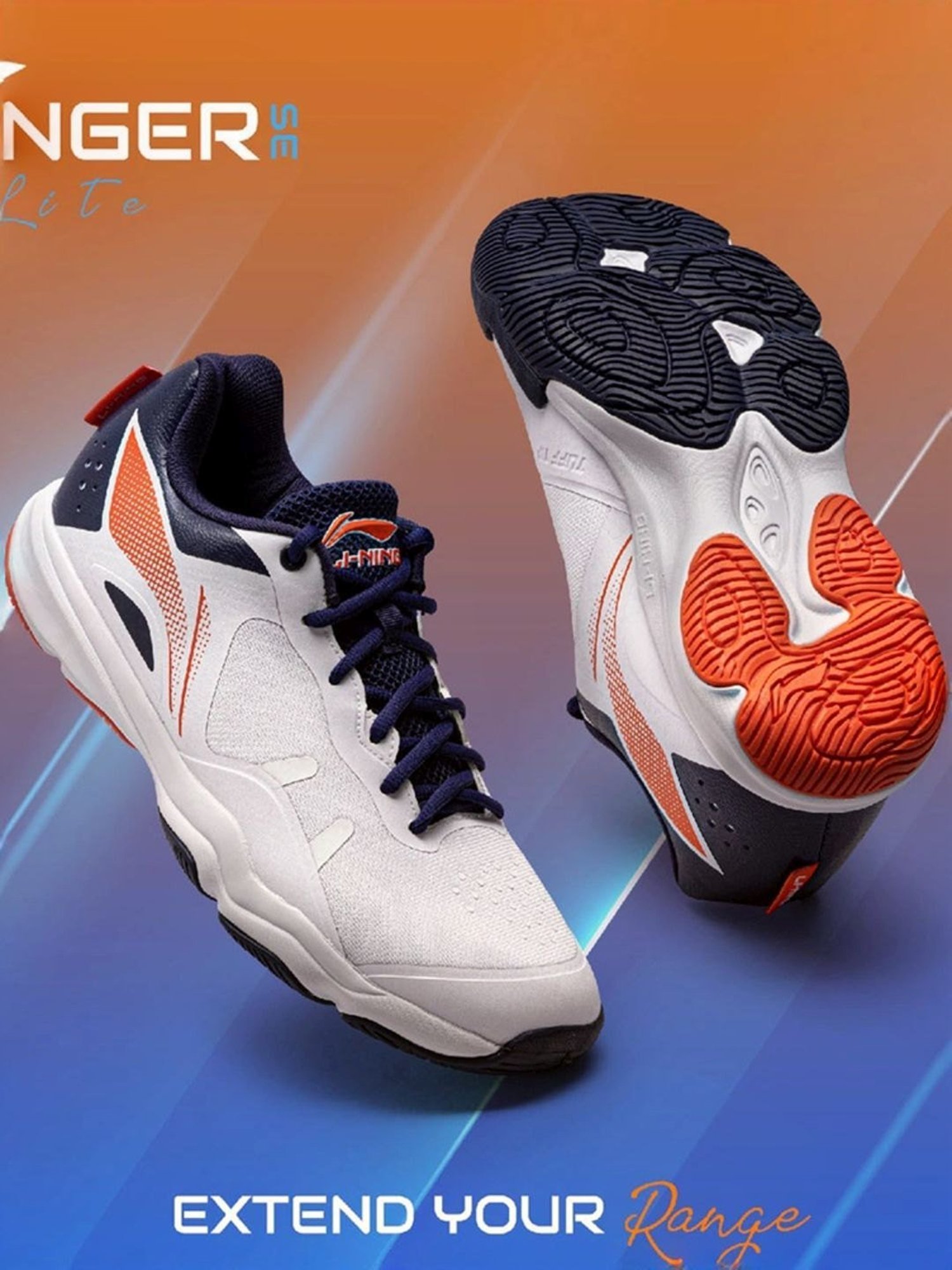 Li-Ning Men's RANGER LITE SE White Indoor Court Shoes