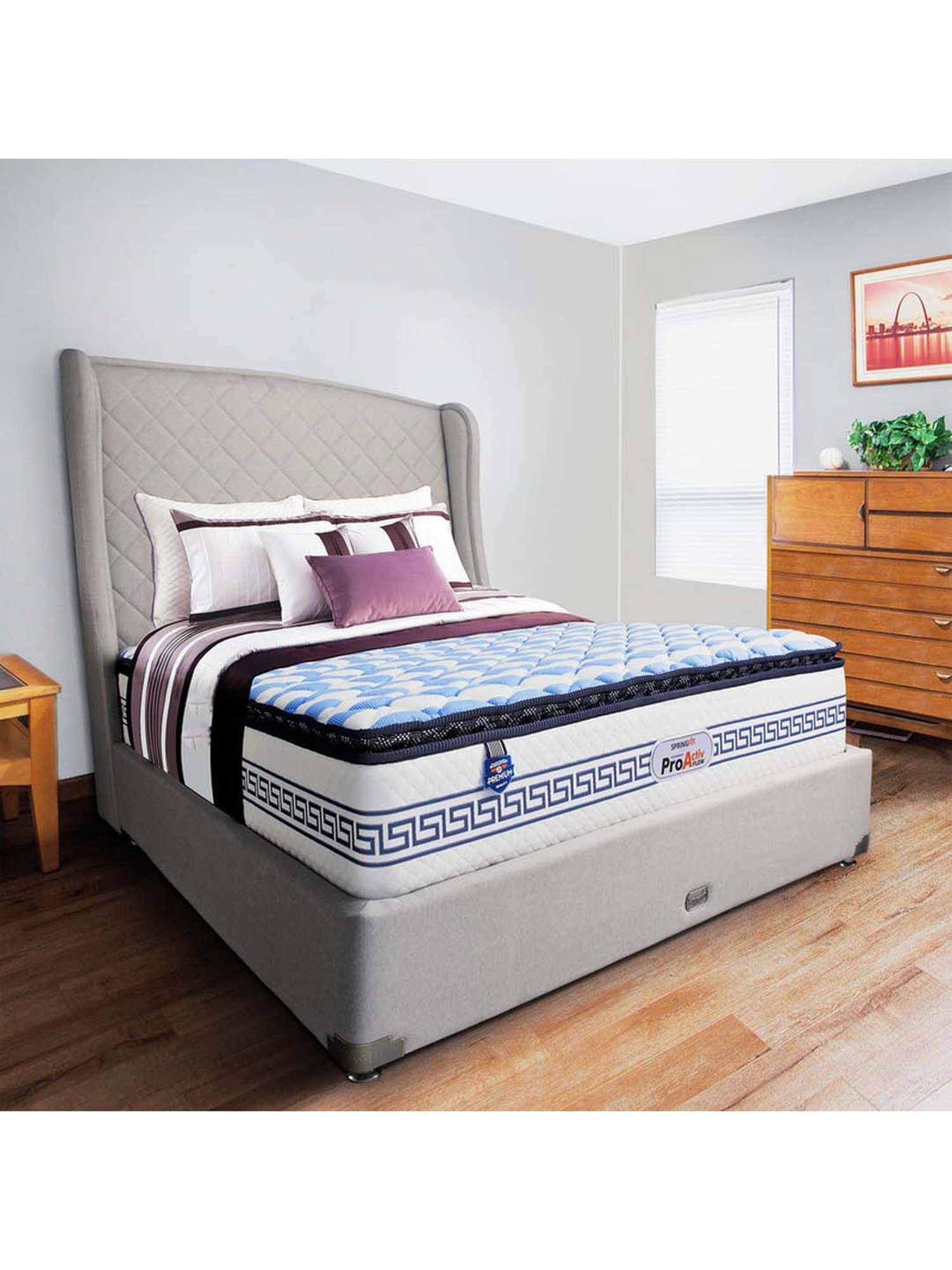 Springfit Pro Activ Flow Pocketed Spring Ortho Memory Foam Bed Mattress 6 inch-Single Size(72x36x6)