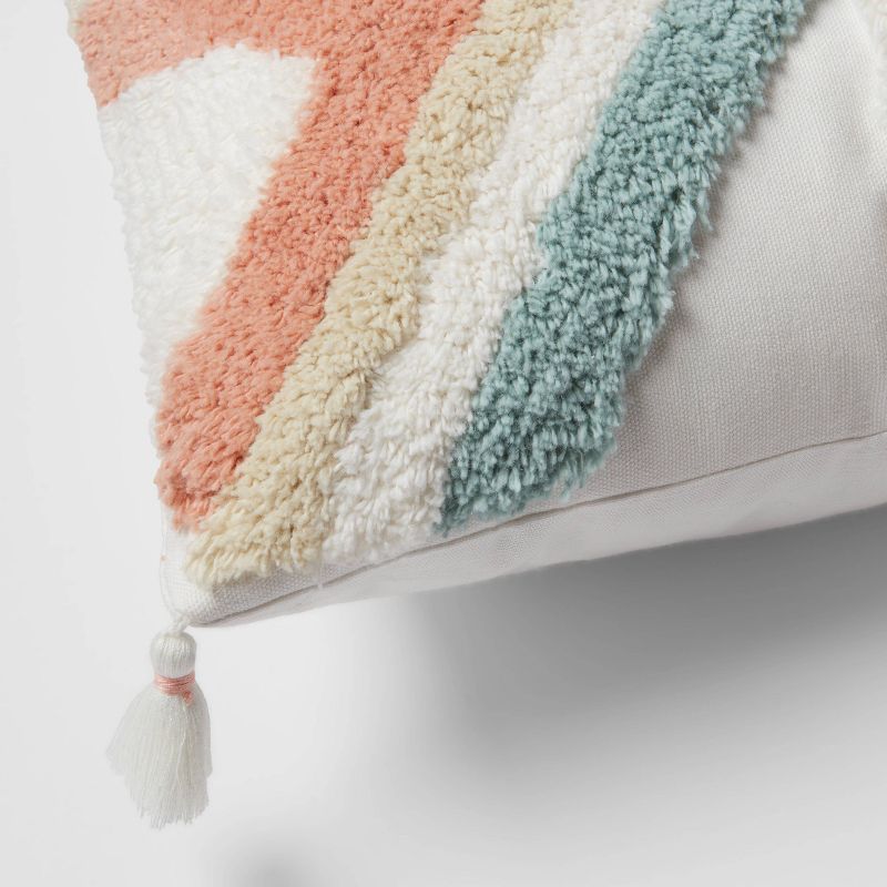 Square Textured Throw Pillow Cream - Opalhouse™