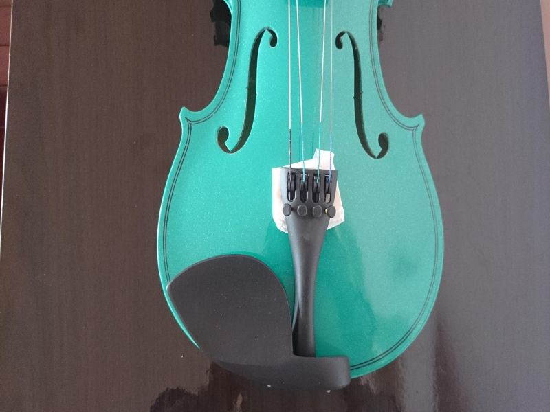 Student Acoustic Violin Full 1/2 Maple Spruce with Case Bow Rosin Green Color