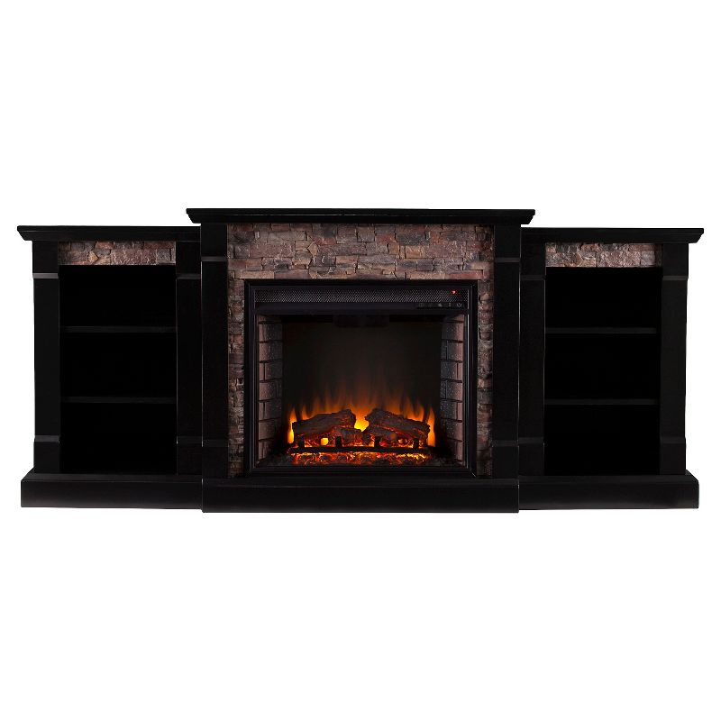 Southern Enterprises Gilman Electric Fireplace with Bookcases