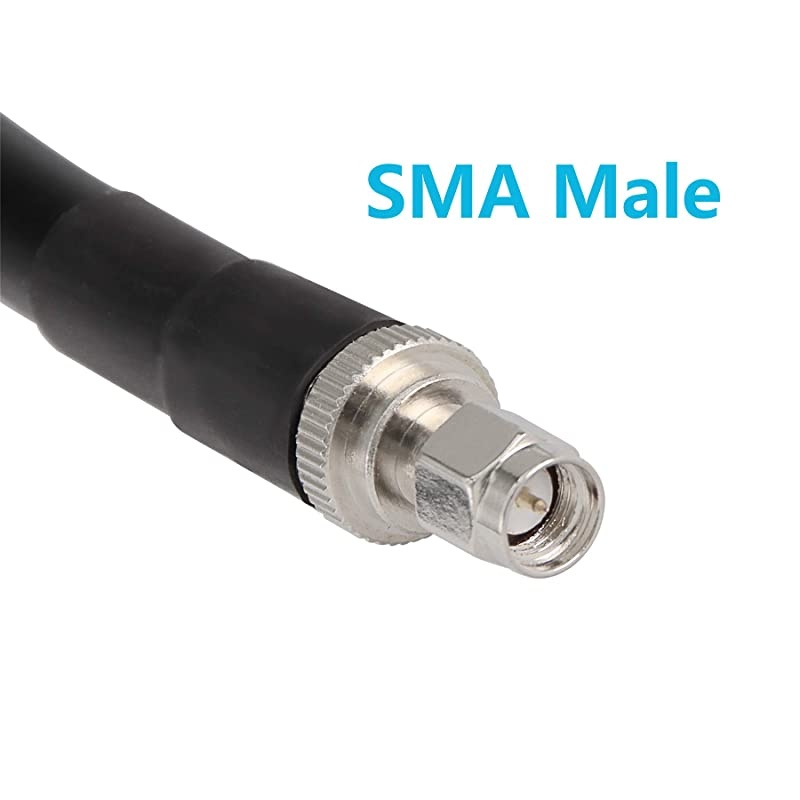 36 ft LowLoss Coaxial Extension Cable 50 Ohm SMA Male to SMA Female Connector  Pure Copper Coax Cables Antenna Lead Extender for 3G4G5GLTEADSBHamGPSWiFiRF Radio Use Not for TV