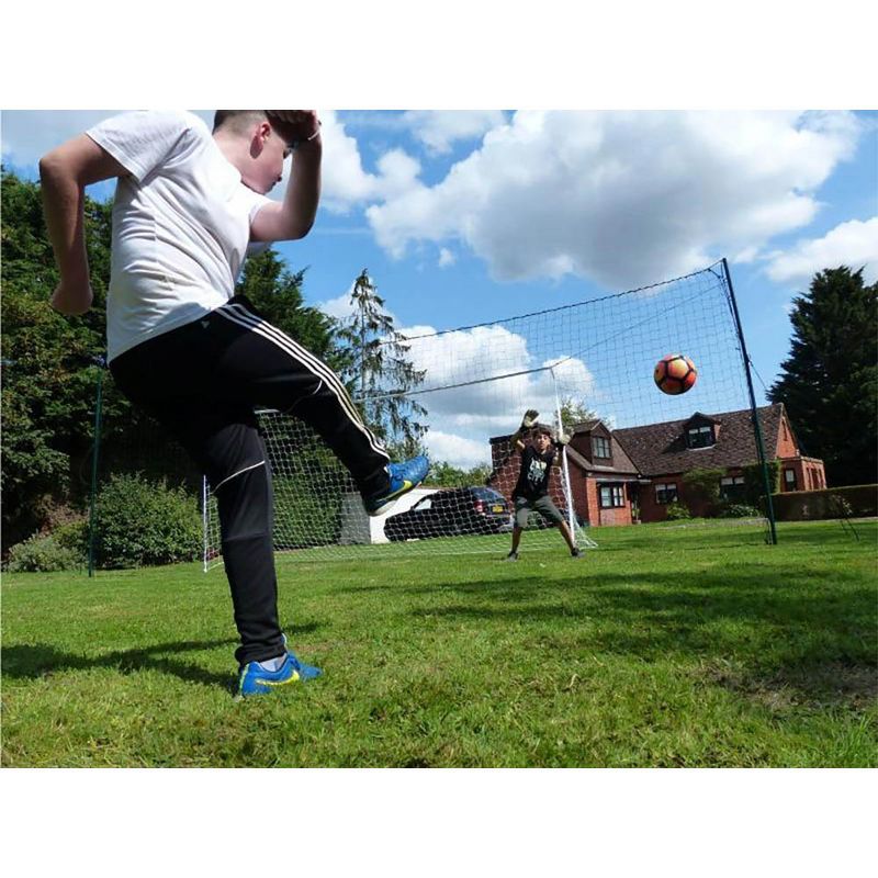 Open Goaaal JX-OGFL2 Adjustable Soccer Practice Net Rebounder Backstop with Training Goal, Large Size (2 Pack)