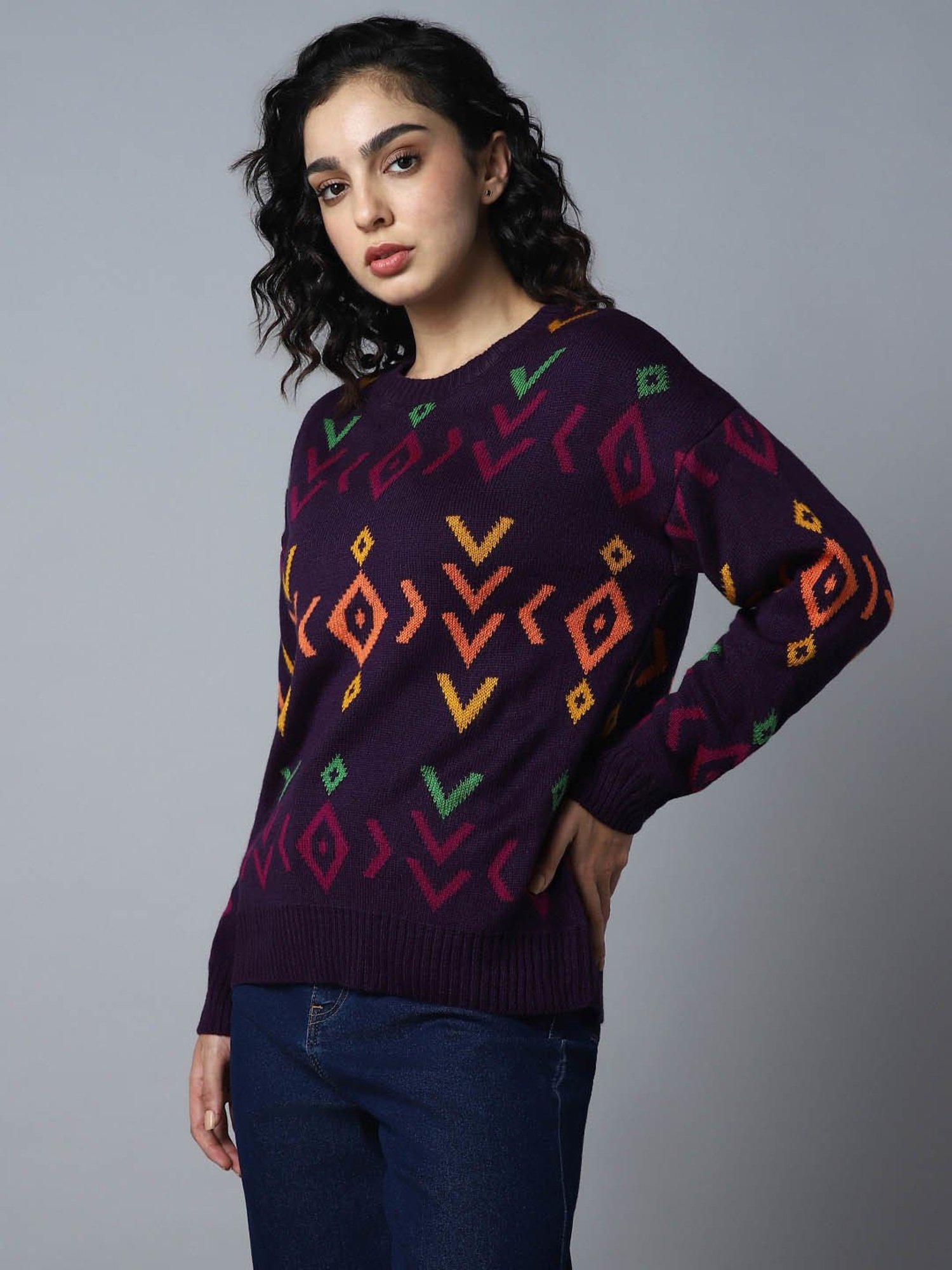 High Star Purple Sweater