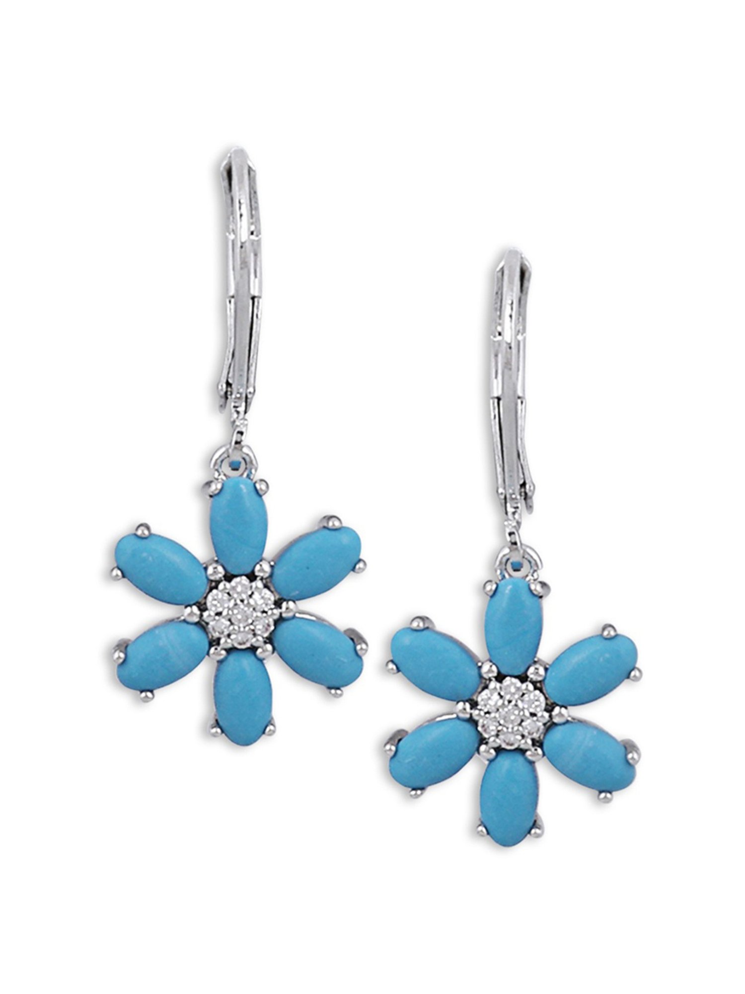 The Real Effect London 800 Sterling Silver Drop Earrings for Women