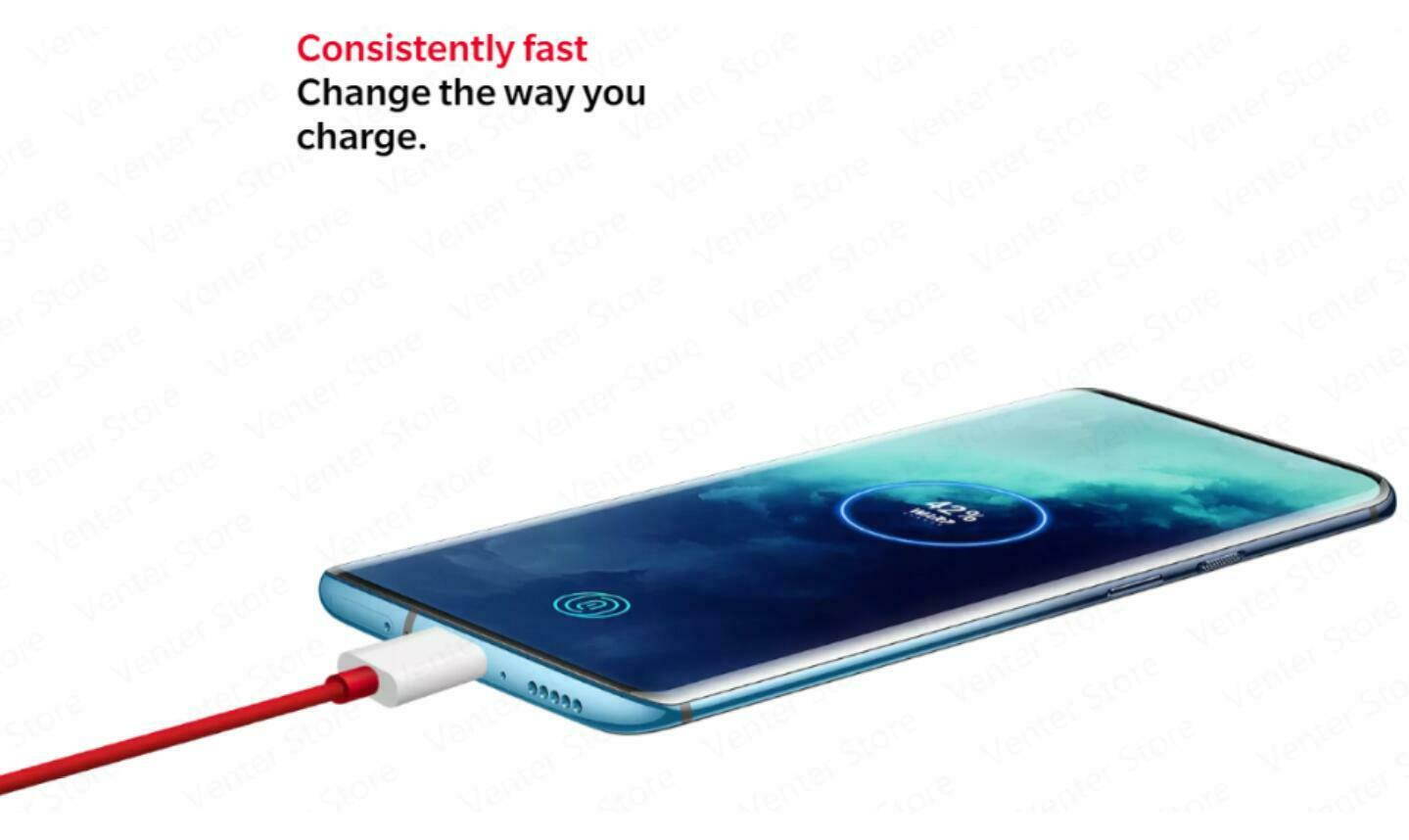 Original Global Version OnePlus 7T Pro 6.67" Dual-SIM 256GB/8GB Snapdragon 855+ 4085mAh Phone UFS 3.0 NFC Factory Unlocked(Haze Blue)