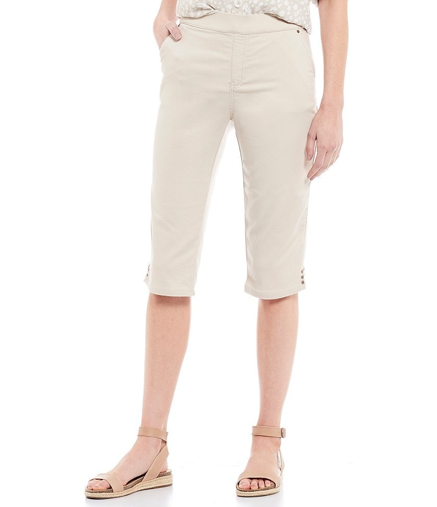 Intro Rose Tummy Panel Cotton Blend Pull-On Skimmer