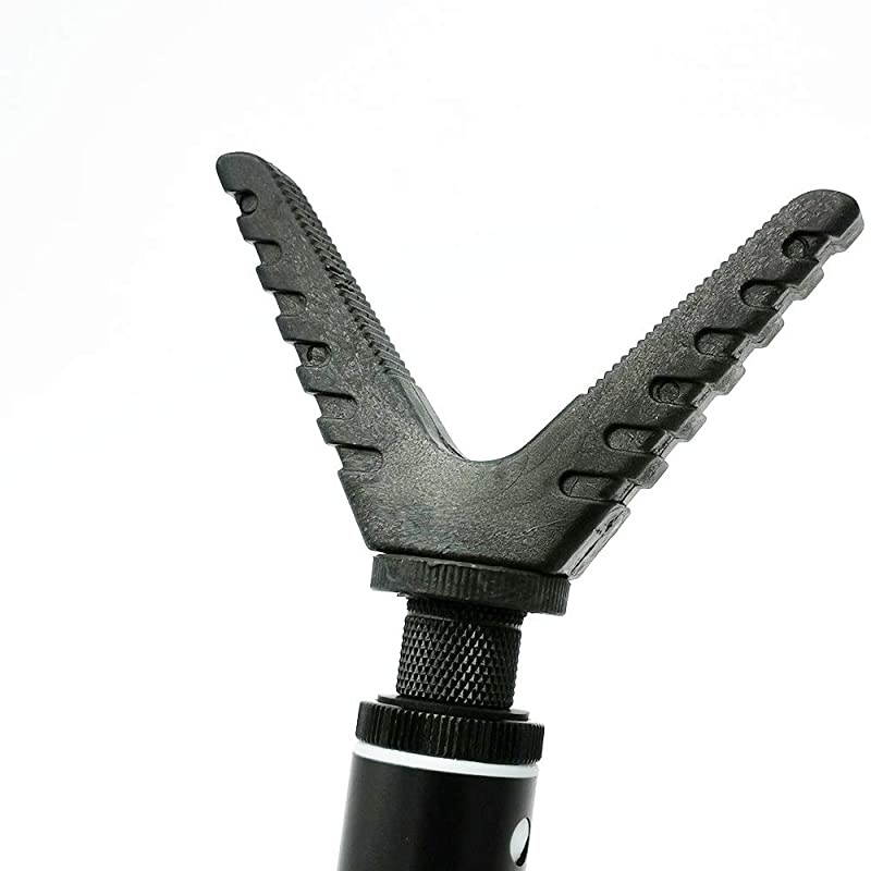 Gun Rifle Shooting Stick Rest Rack V Yoke HolderMonopodCamera Tripod Mount Adapter
