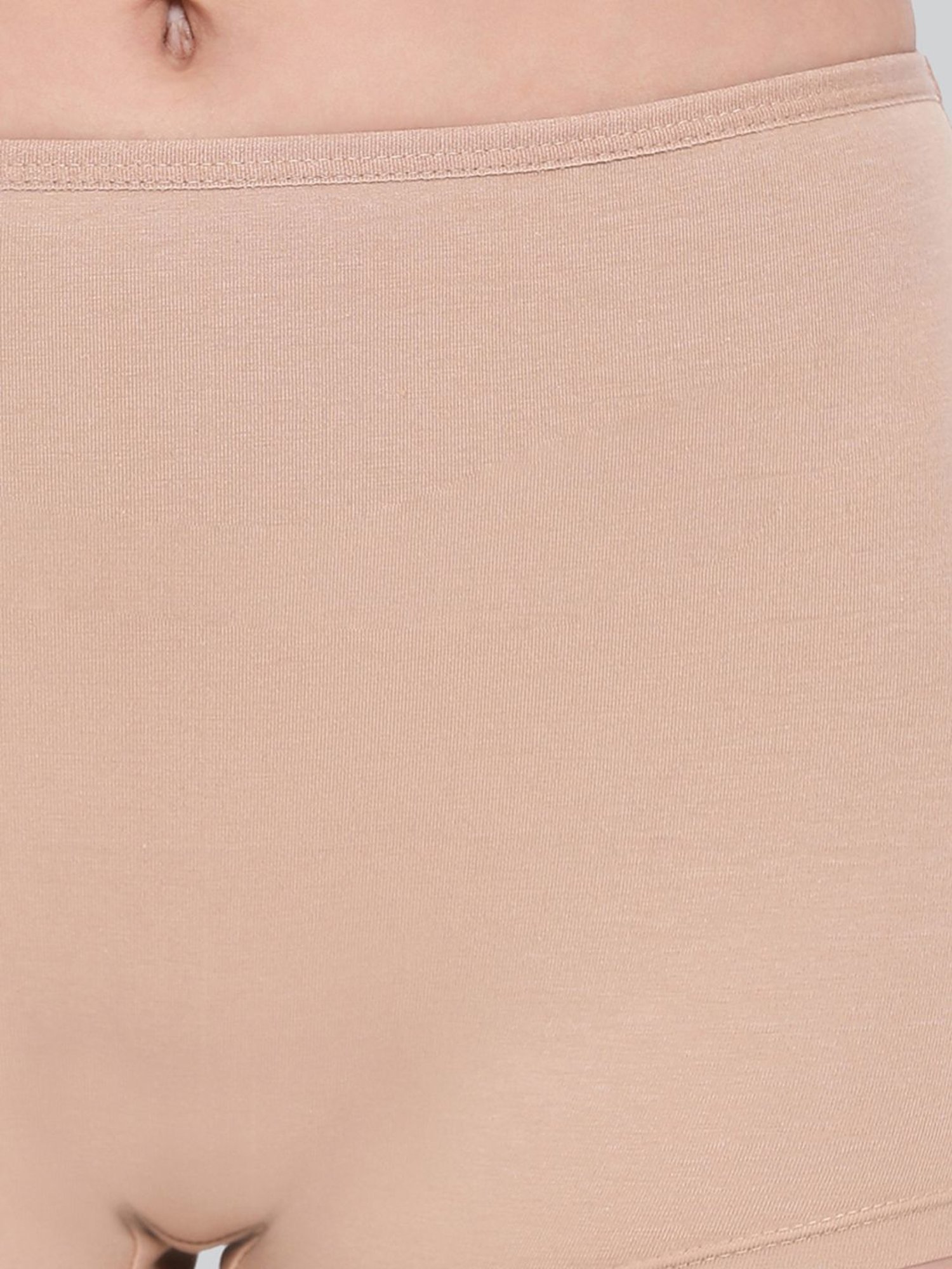 Lyra Beige Cotton Boy Shorts Panties - Pack Of 2