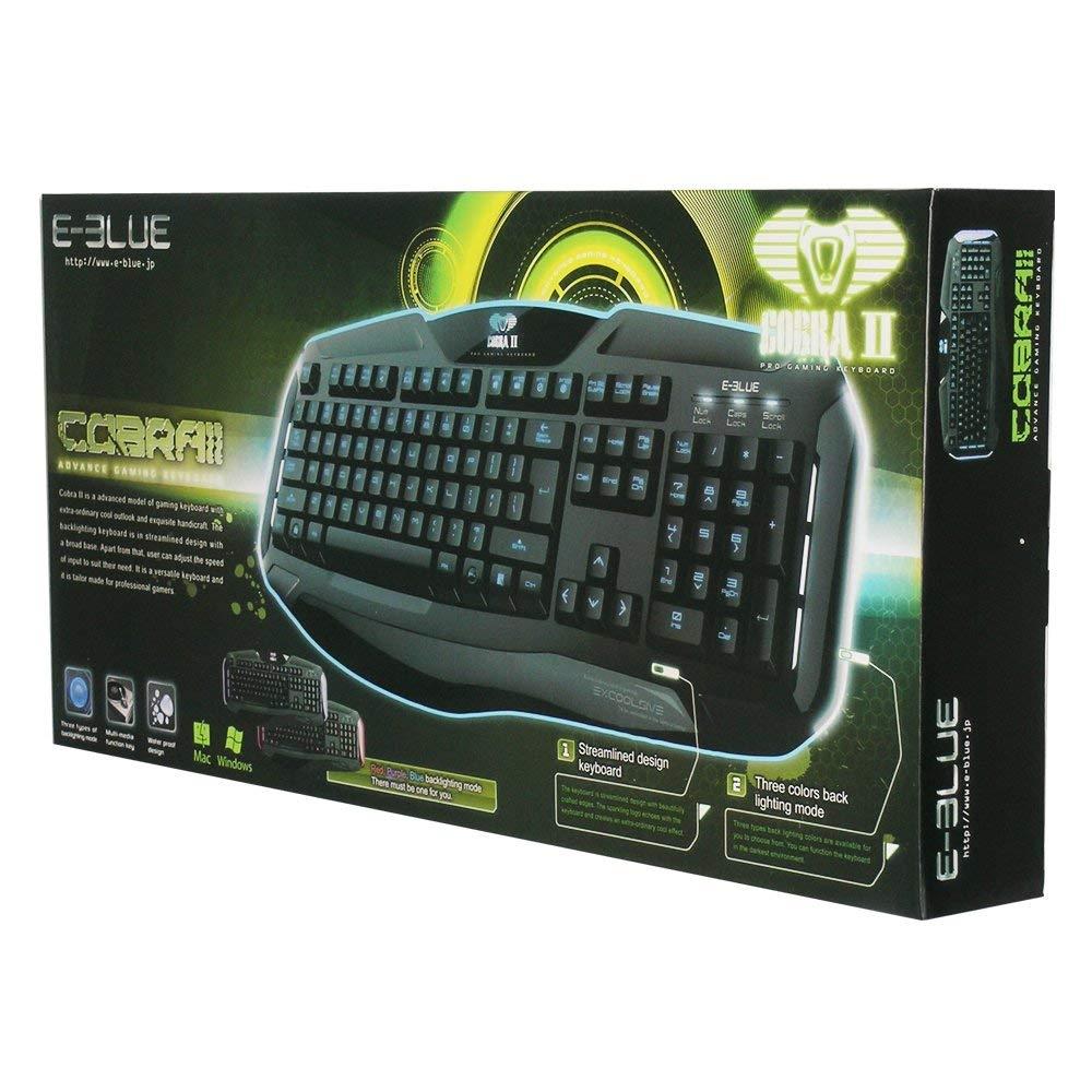 E-Blue Cobra Reinforcement-R Backlit Gaming Keyboard (EKM705BKUS-IU)