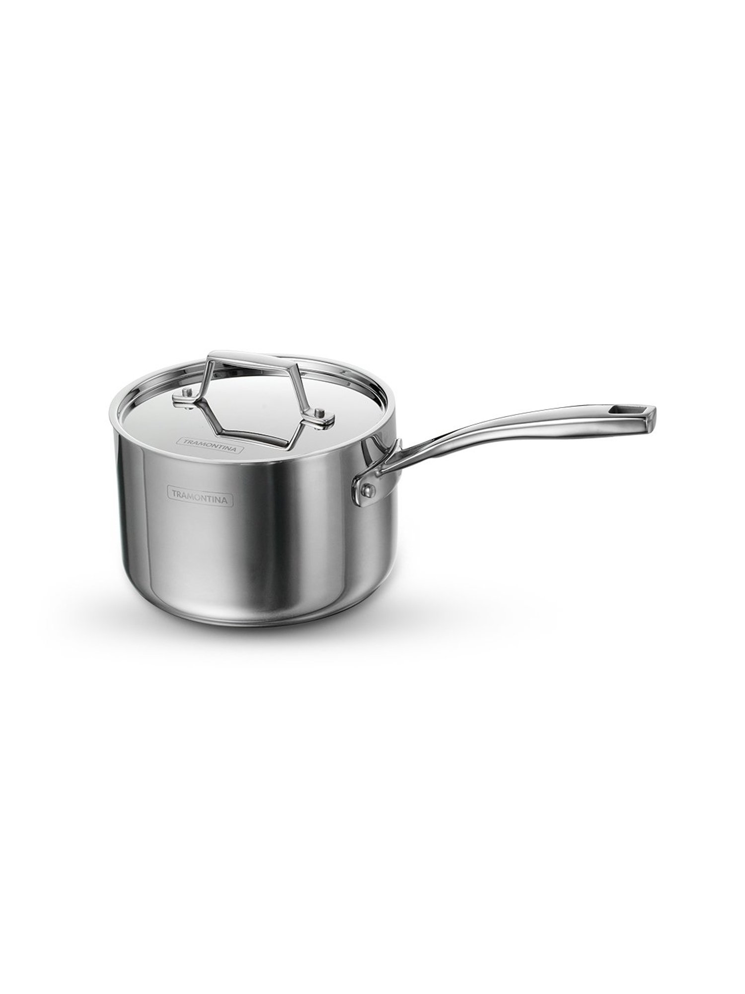 Tramontina Aeion Triply Non-Toxic Stainless Sauce Pan with Lid 16cm/2.1L NSF Certified