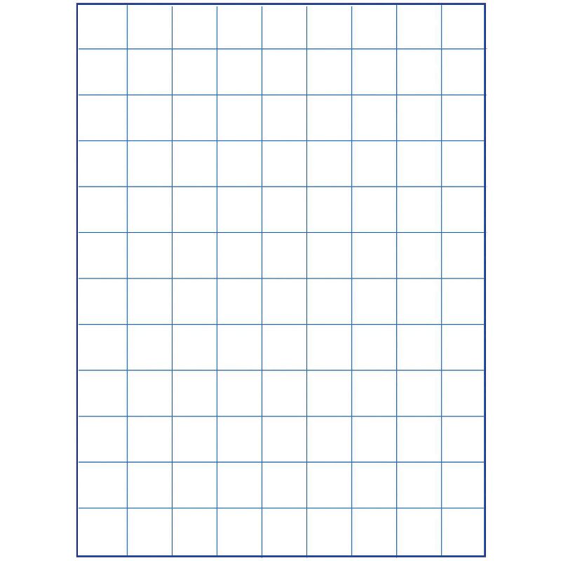 School Smart Graph Paper, 1 Inch Rule, 9 x 12 Inches, Manila, pk of 500