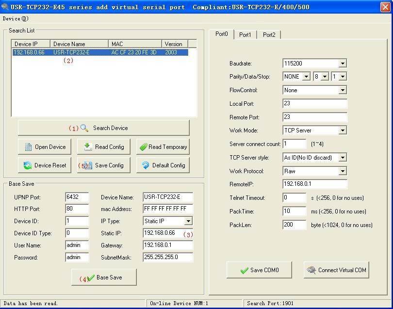 USR-TCP232-E2 Pin Type Serial UART TTL to LAN Ethernet Module---2 serial ports