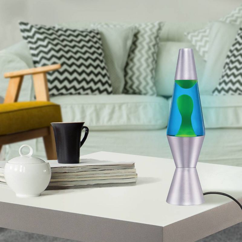 11.5" Motion Lava Lamp White/Blue - Lava Lite