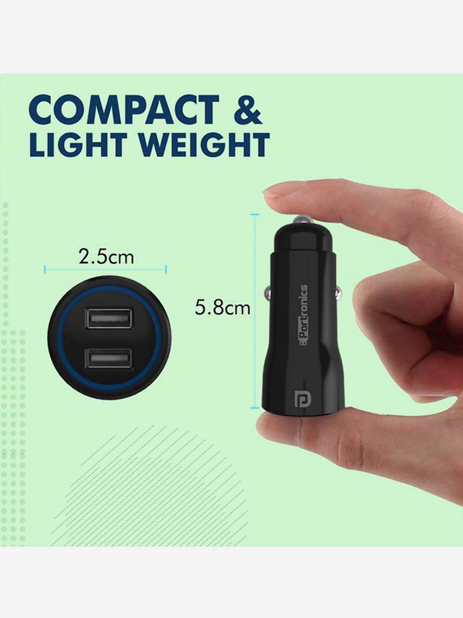 Stuffcool Nuevo PD20W Smallest Wall Charger for Latest iPhone 15,14,13,12 (Blue)