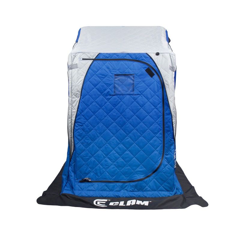 Clam 12564 Legend XL Thermal Ice Fishing Shelter with Deluxe Swivel Seat, Blue/Gray