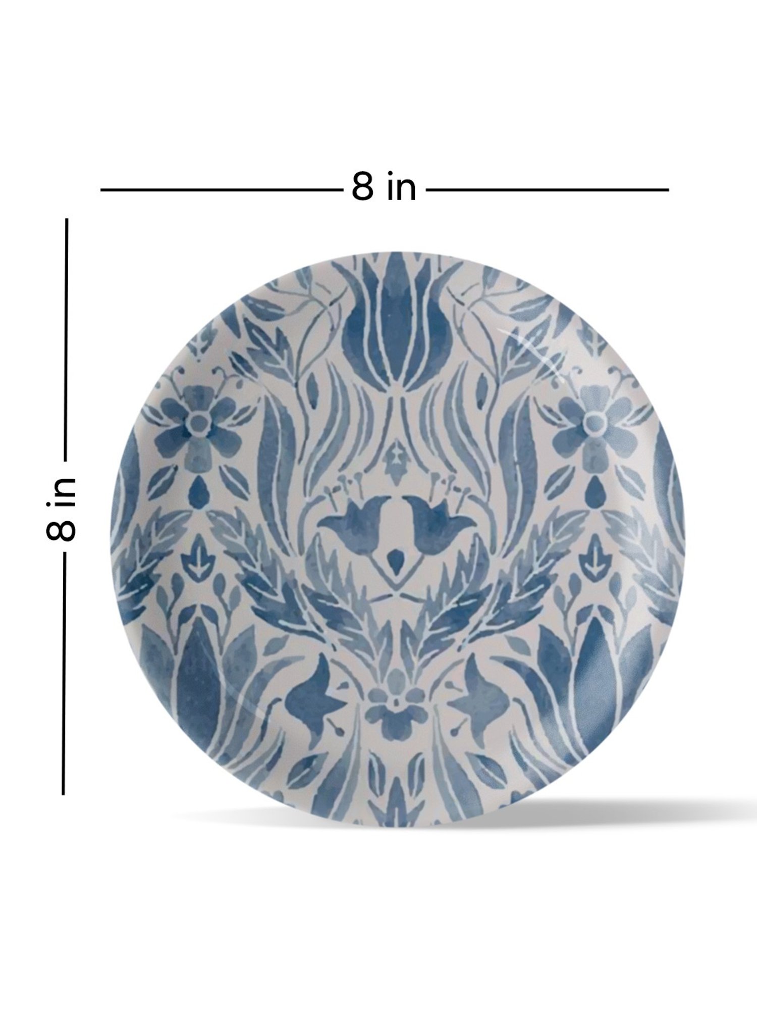 Nestroots Indigo Classic Multicolor Porcelain Wall Plate
