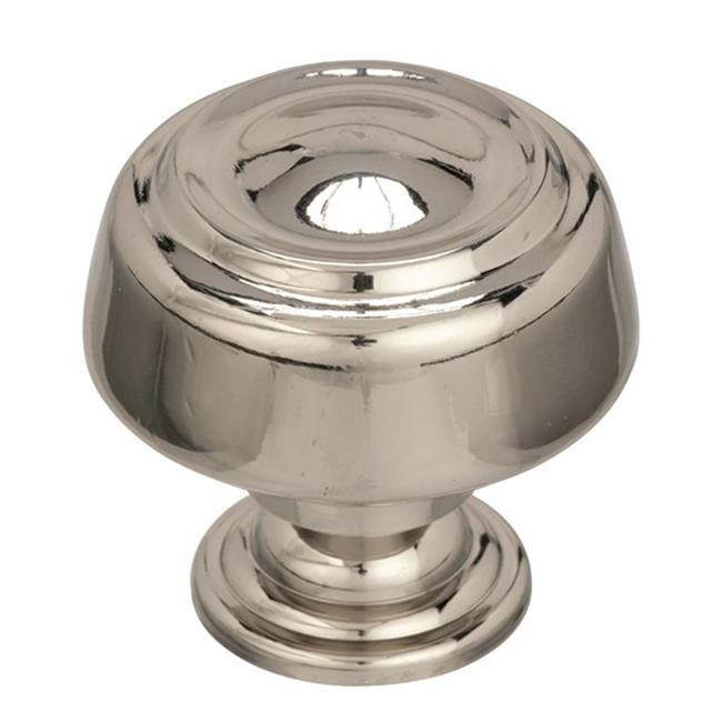 Amerock A538072 PN 1.06 in. Kane Cabinet Knob - Polished Nickel