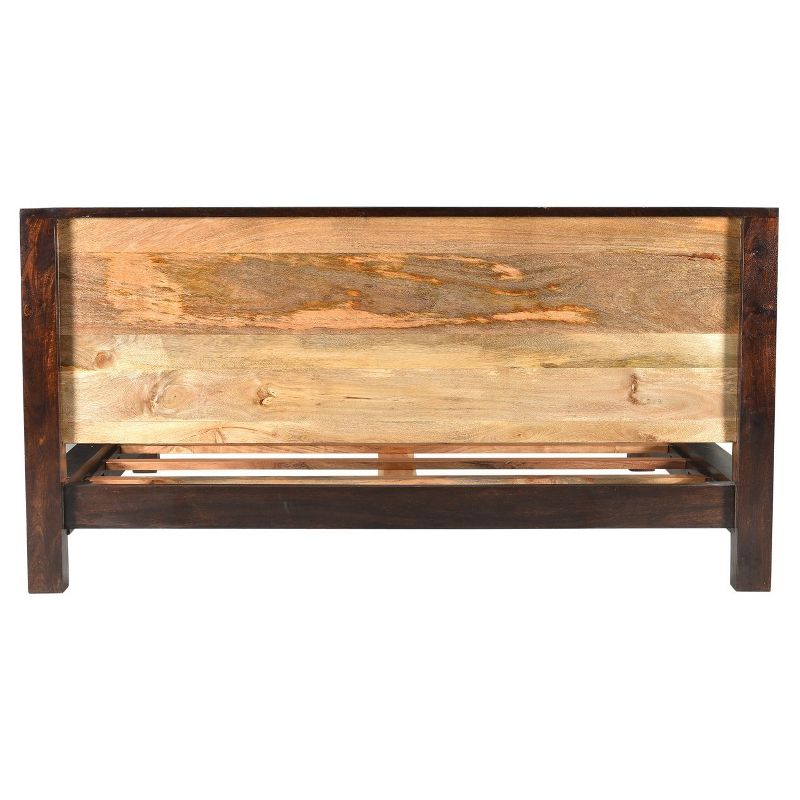 Surat Solid Wood Bed - Brown - Queen - Timbergirl