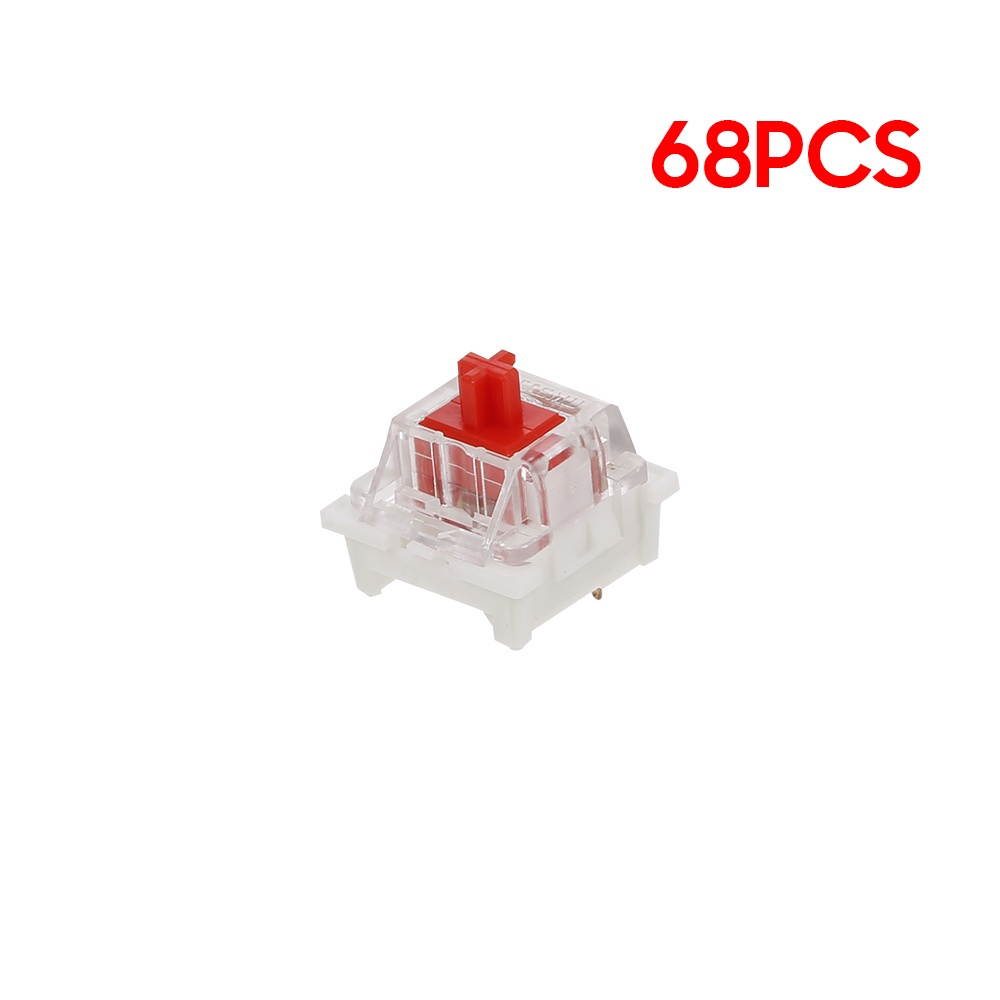 General Mechanical Keyboard Shaft Switch Replaceable Mechanical Keyboard Switch OUTMU Mechanical Black Switch 68PCS