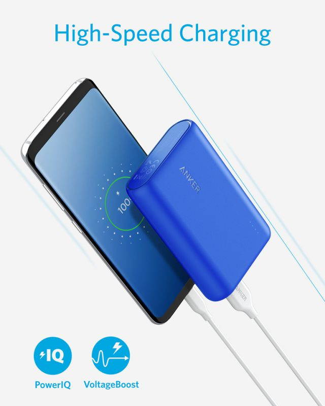 Anker PowerCore 10000 Portable Charger, One of the Smallest and Lightest 10000mAh External Battery, for iPhone, Samsung Galaxy and More