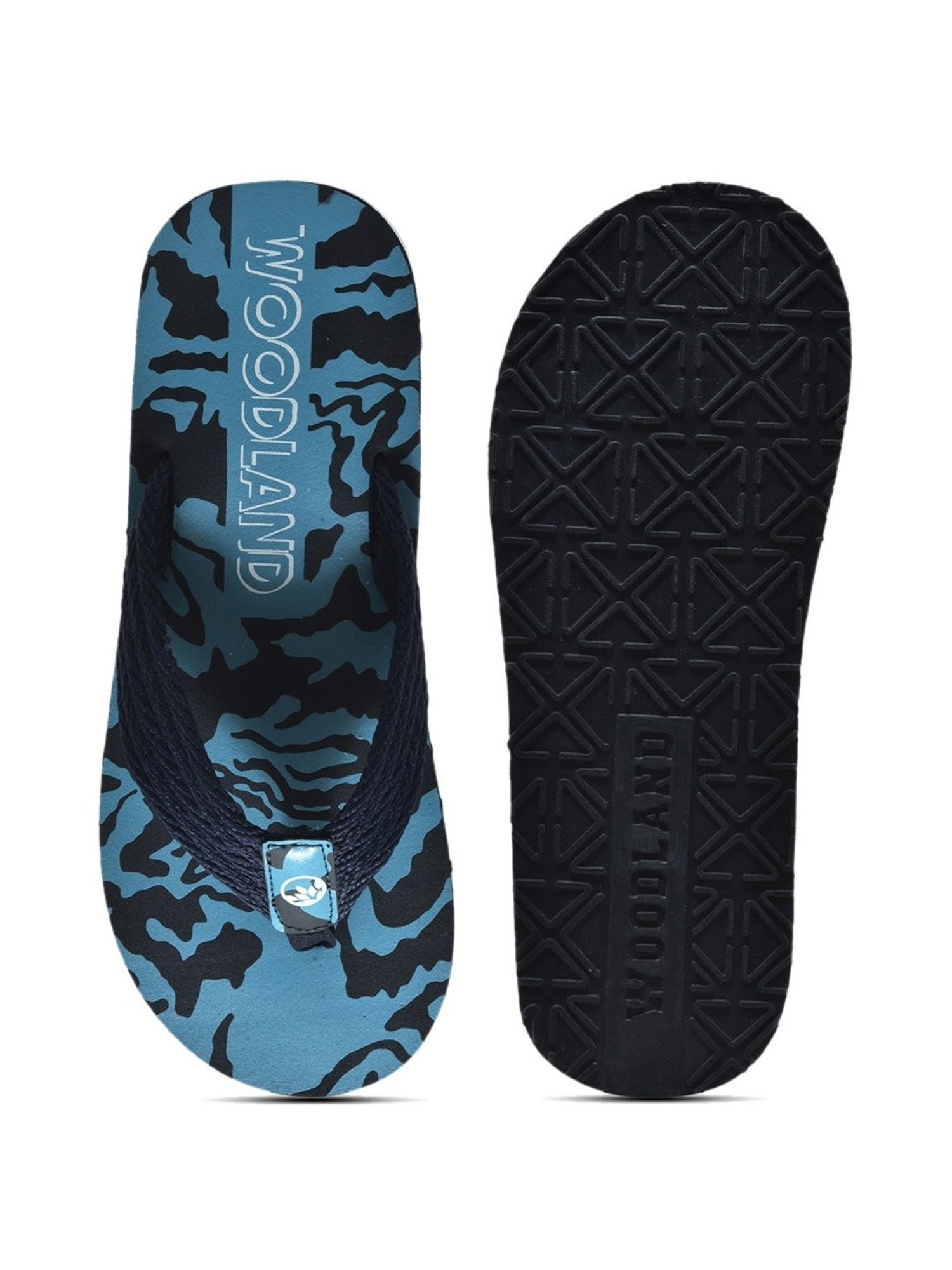 Woodland Men's Blue Flip Flops