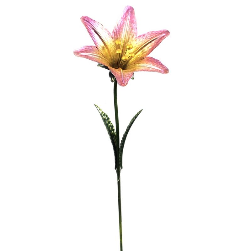 Home & Garden 31.0" Lily Flower Stake Spring Garden Decor Regal Art & Gift  -  Decorative Garden Stakes