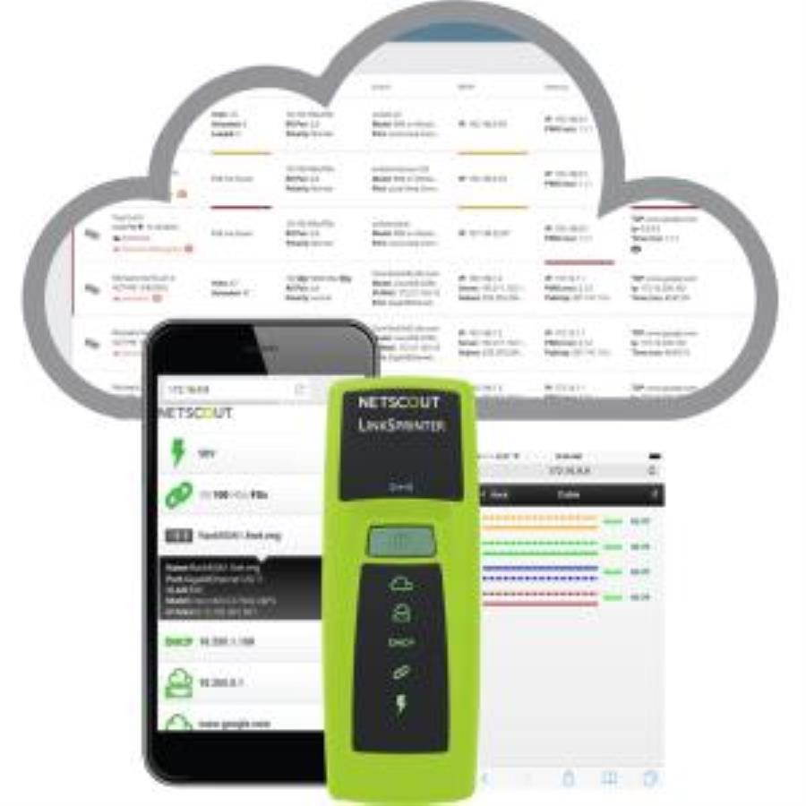 NetScout LinkSprinter Network Tester - PoE Testing - Twisted Pair - Wi-Fi 300 - LSPRNTR-300