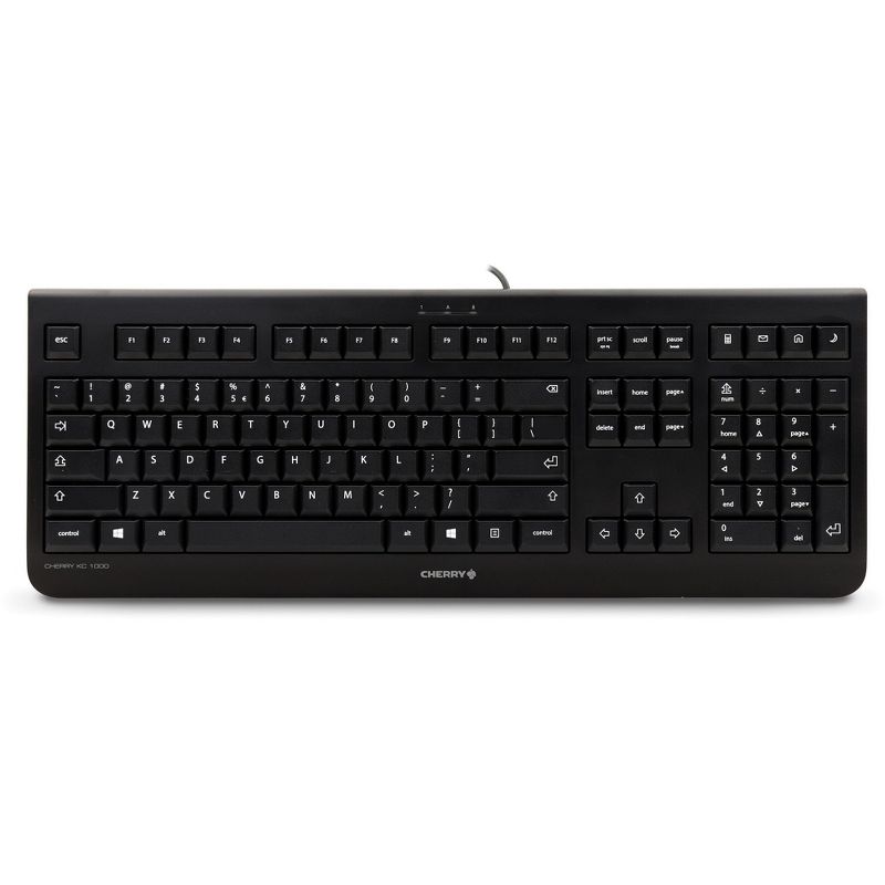CHERRY JK-0800 Economical Corded Keyboard - Cable Connectivity - USB Interface - 104 Key - Calculator, Email, Browser, Sleep Hot Key(s)