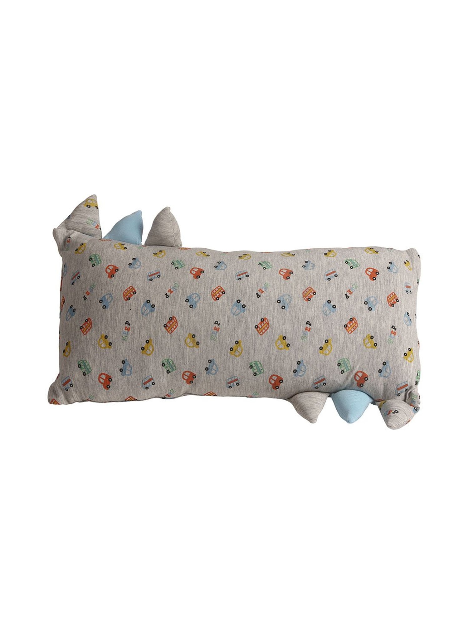 Baby Moo Traffic Jam Grey Pillow