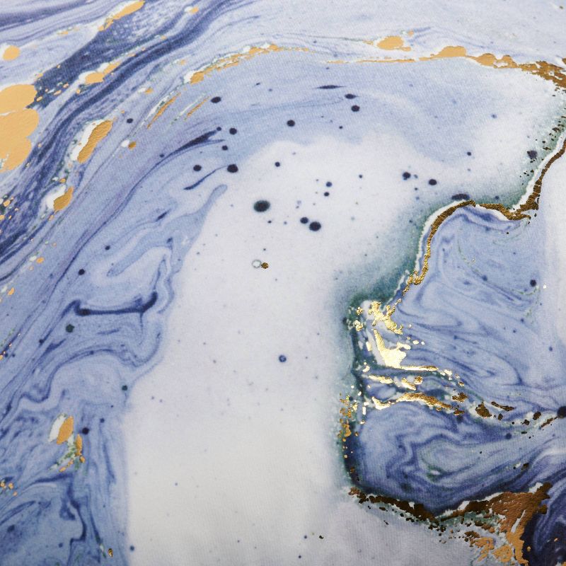 18"x18" Marble Square Throw Pillow Gold - Sure Fit