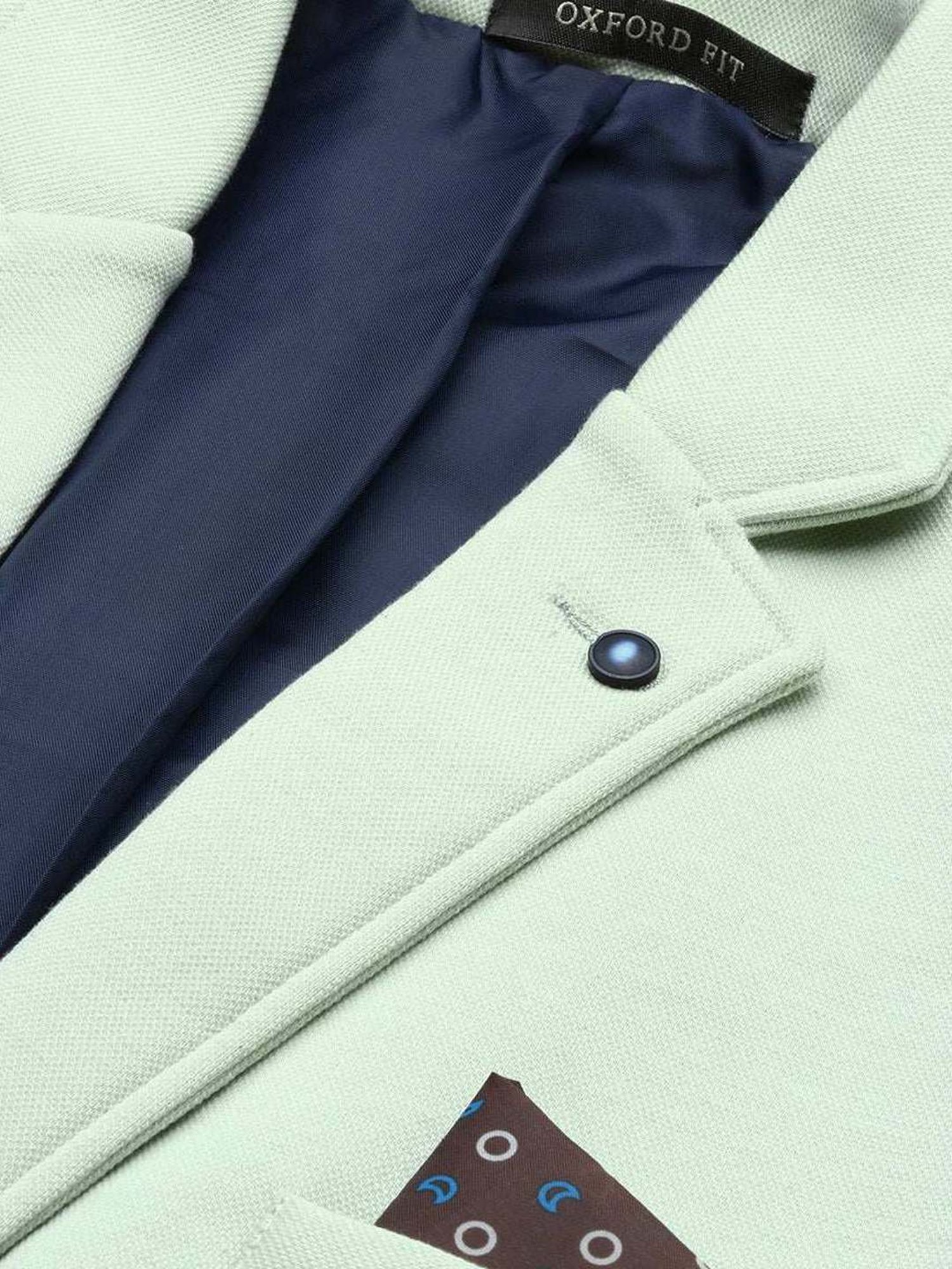 Louis Philippe Light Blue Regular Fit Blazer