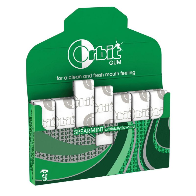 Orbit Spearmint Sugar Free Chewing Gum Single Pack -14 Piece