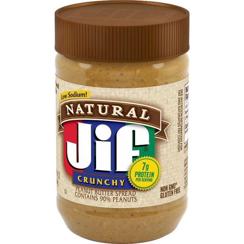 Jif Natural Crunchy Peanut Butter - 16oz
