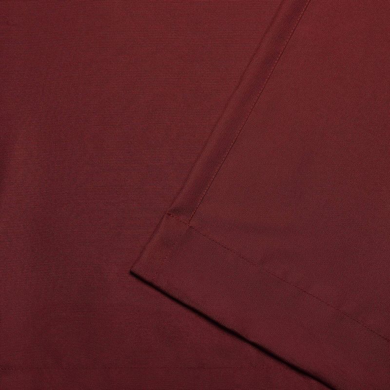 Set of 2 120"x54" Solid Cabana Grommet Top Light Filtering Curtain Panels Red - Exclusive Home