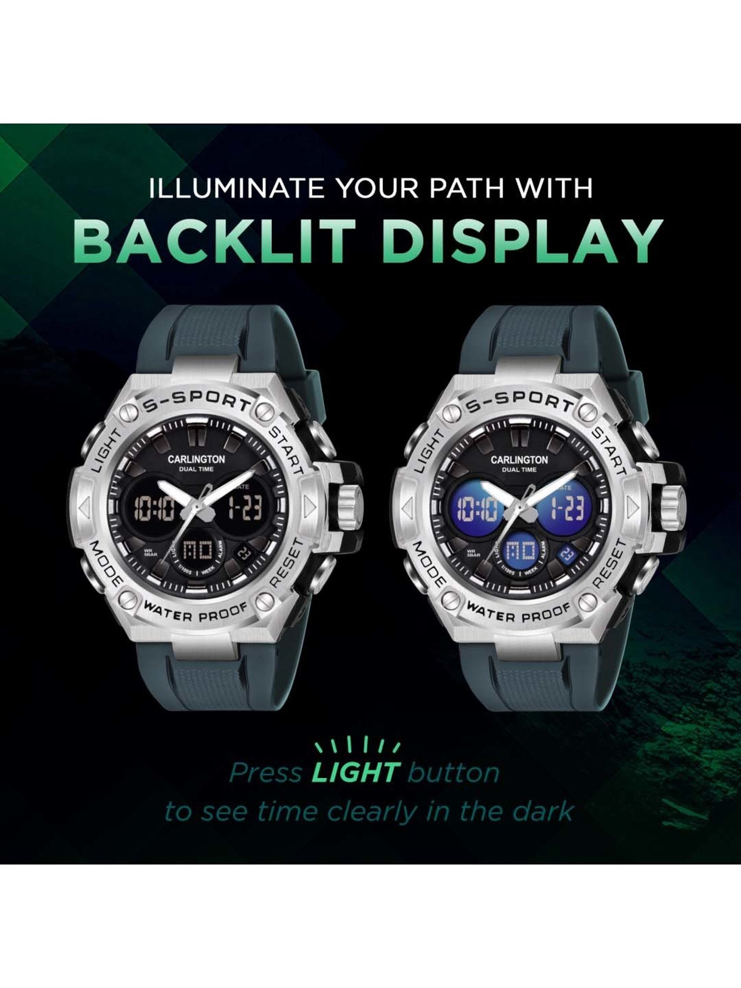 CARLINGTON Endurance 9107 Analog-Digital Watch for Men