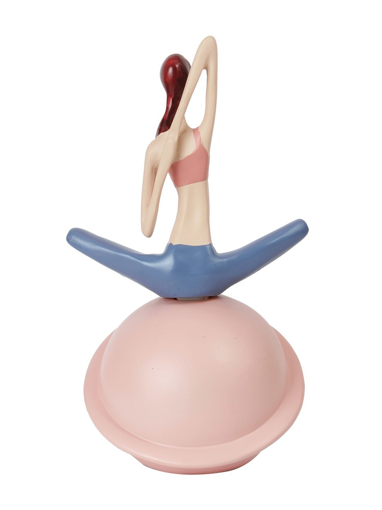 Tayhaa Pink Healthy Yoga Pose Figurine