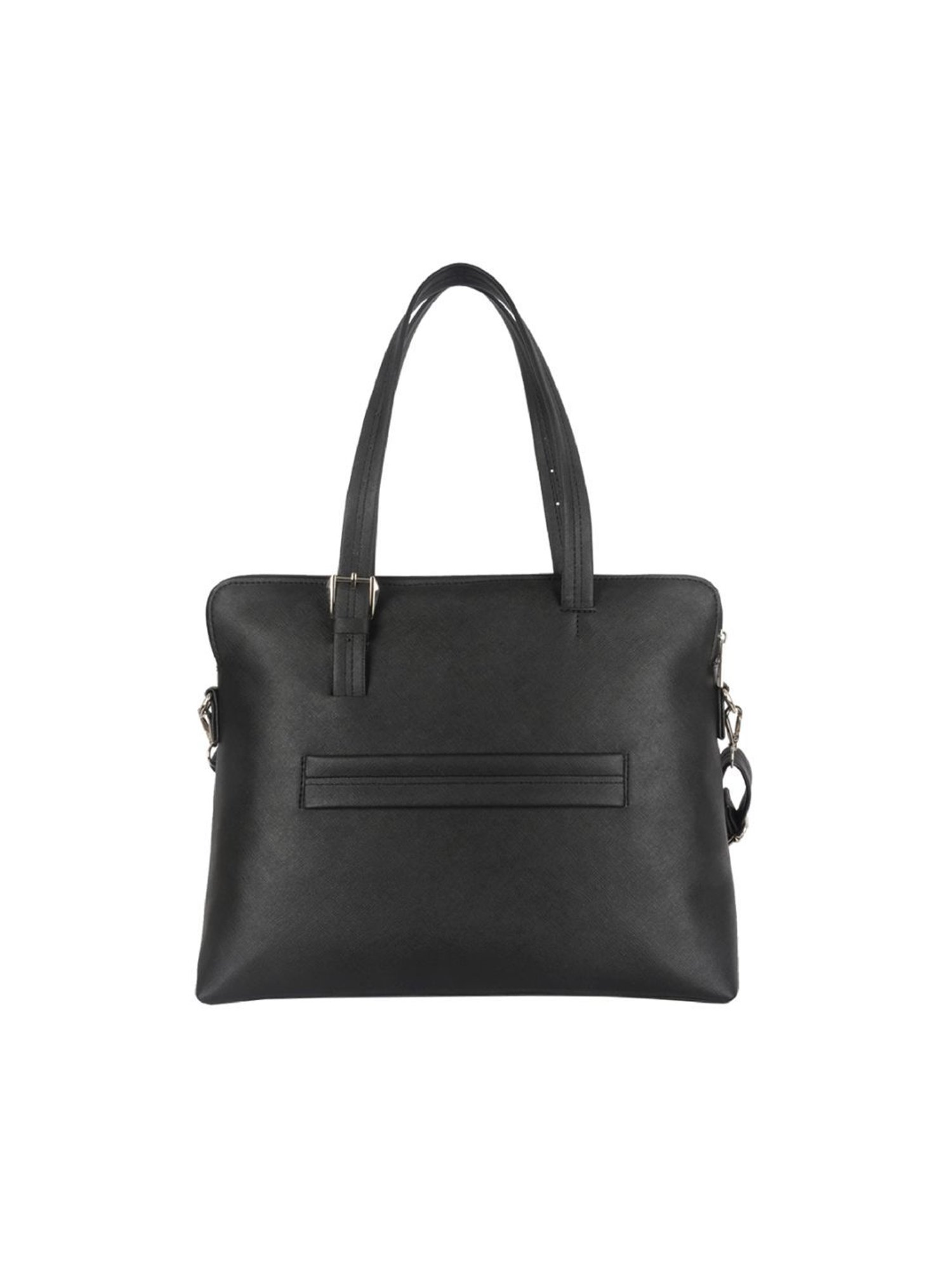 Baggit Bold Valori Black PU Solid Laptop Messenger Bag