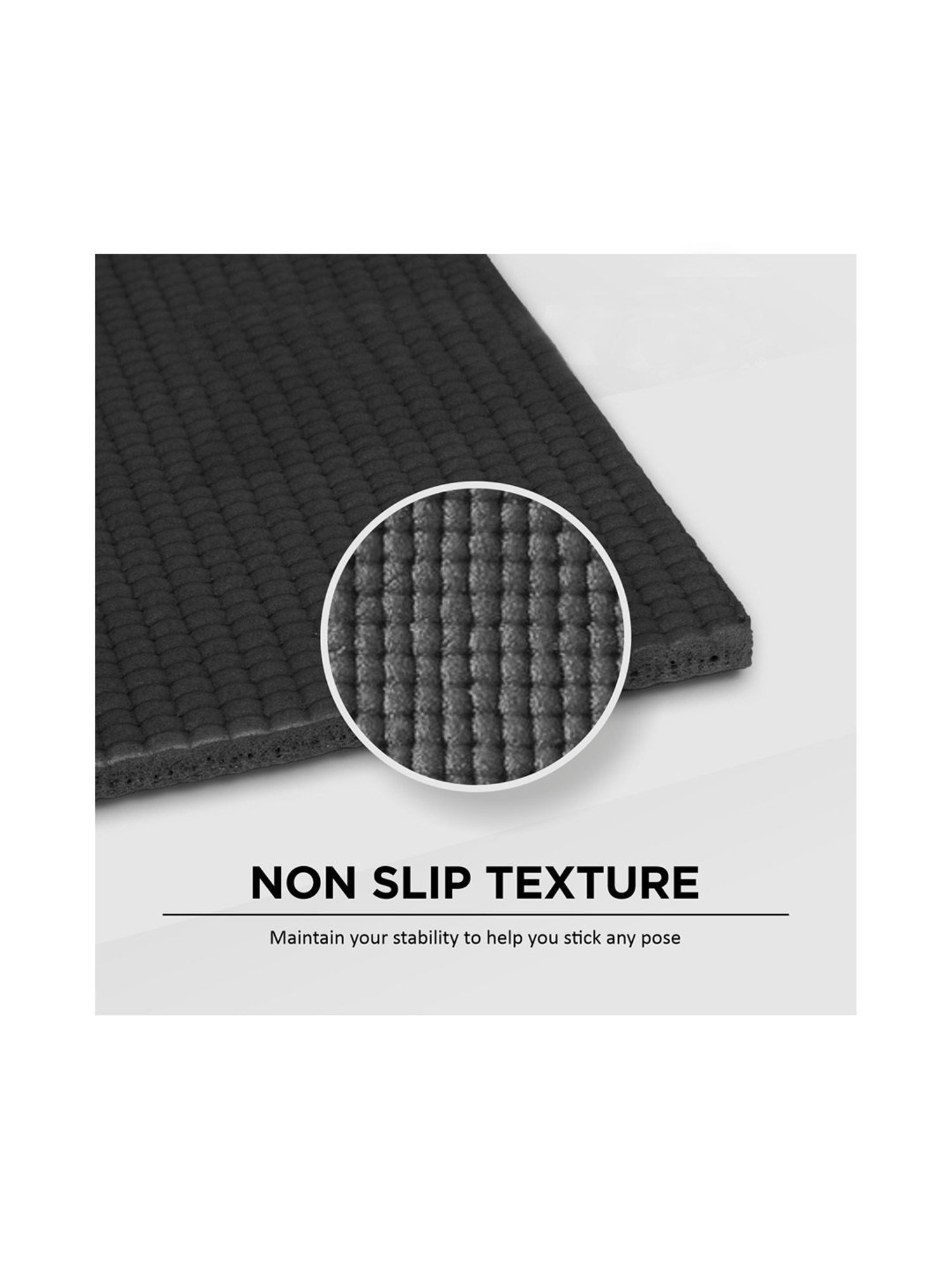 Vector X Non-Toxic Phthalate Free Yoga Matt (Black) Size - 4MM