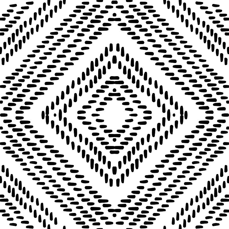 RoomMates Santorini Peel & Stick Floor Tiles Black & White