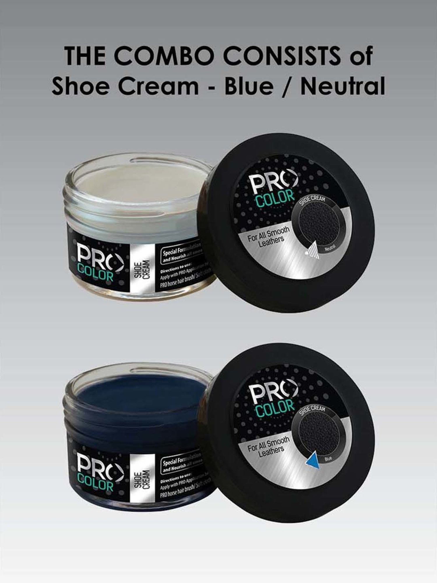 Pro Multicoloured Shoe Cream (Pack of 2)