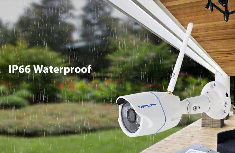 Szsinocam SN - IPC - 3014FSW10 Alarm IP Camera Night Vision 1.0 Mega Pixel 720P WHITE US Plug