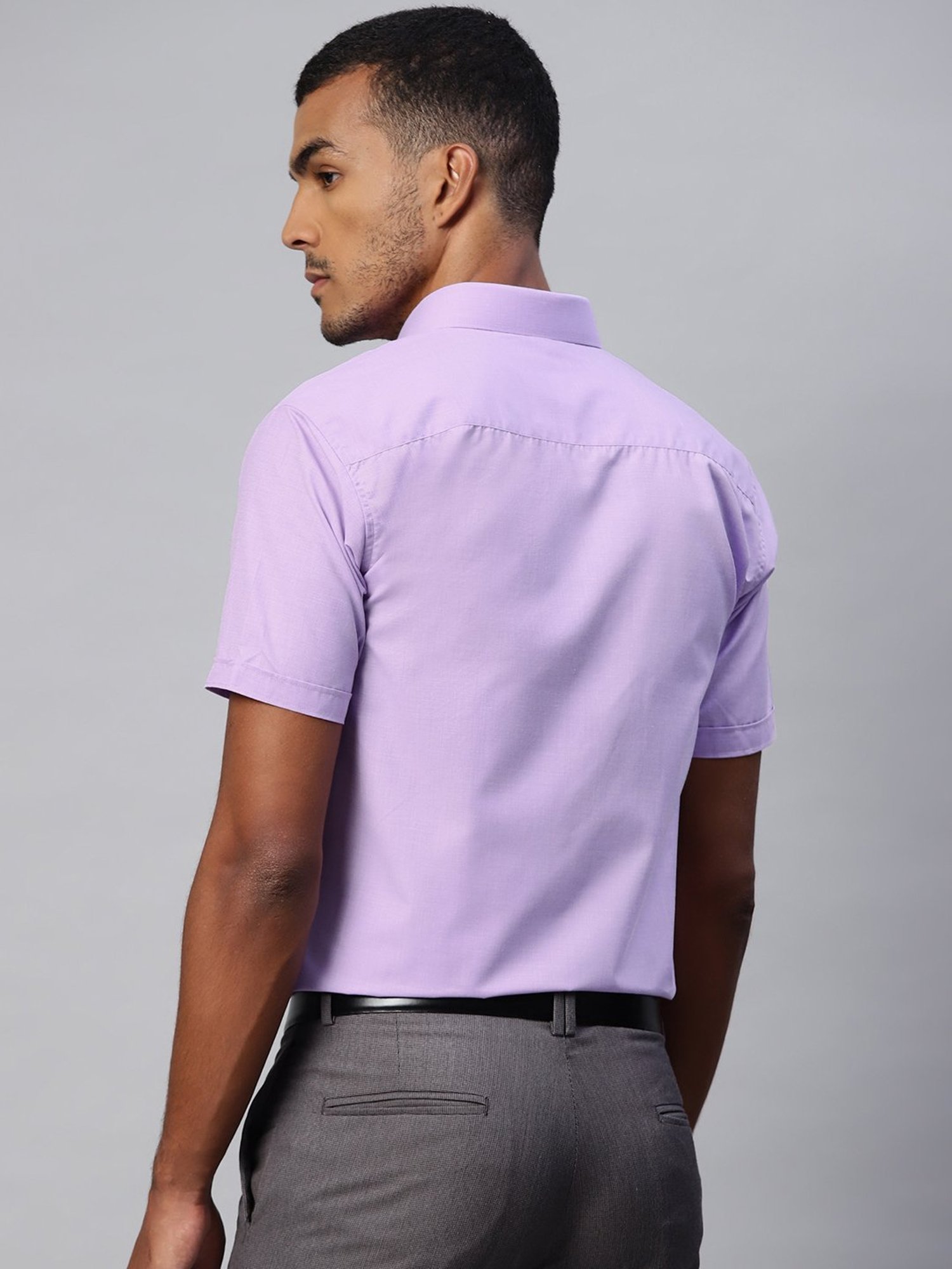 ManQ Purple Regular Fit Shirt