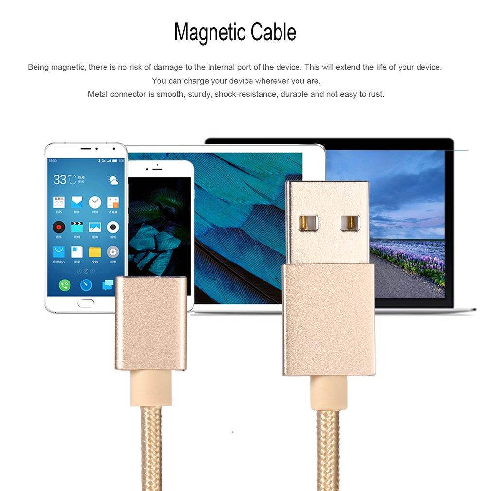 2 in 1 Micro USB & Type-C Magnetic Charging Cable Wire Adapter for Android