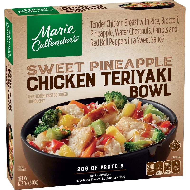 Marie Callender's Frozen Sweet Pineapple Chicken Teriyaki Bowl - 12.3oz